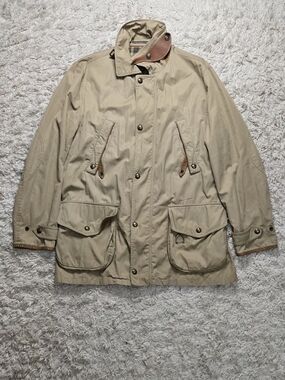 VTG 90s Polo Ralph Lauren Gent Tan Field Jacket 44L